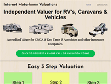 Tablet Screenshot of motorhomevaluations.com.au